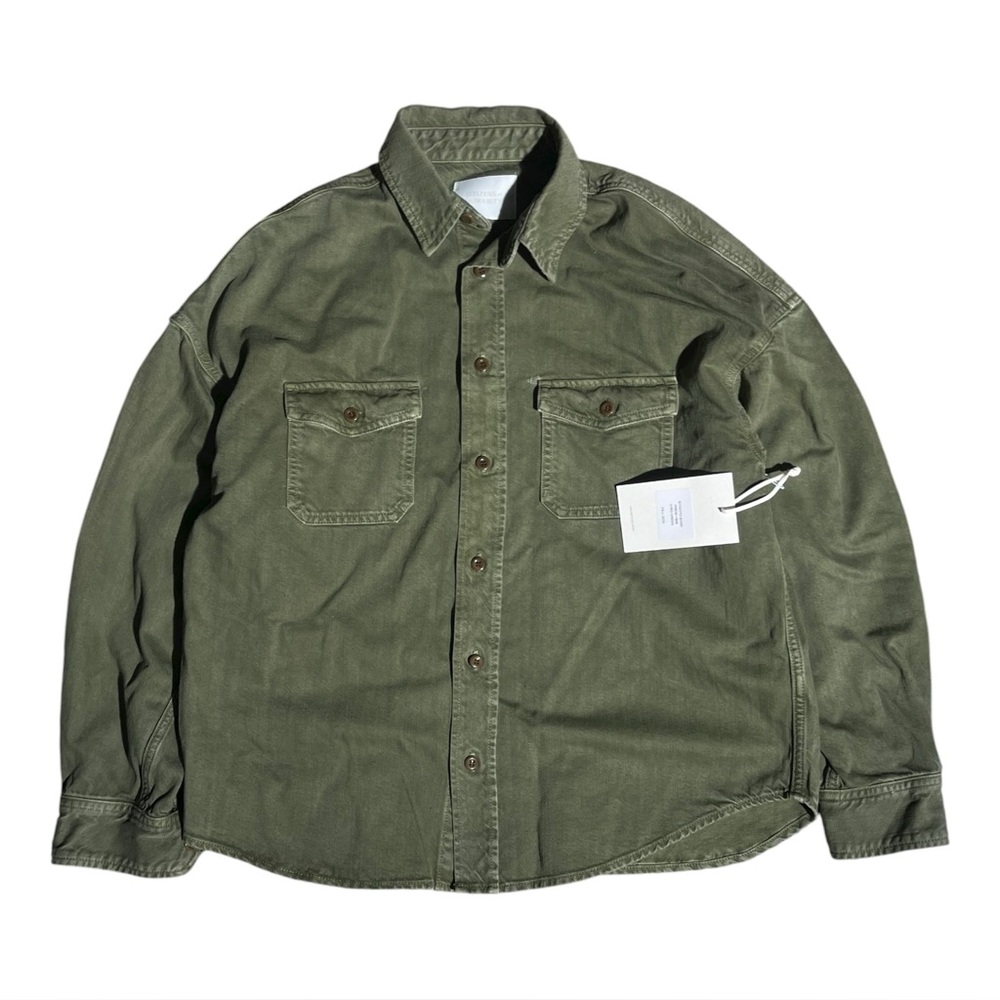 Citizens Of Humanity Olive Green Casual Button Down Shirt